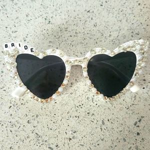 Bride Heart Sunglasses
